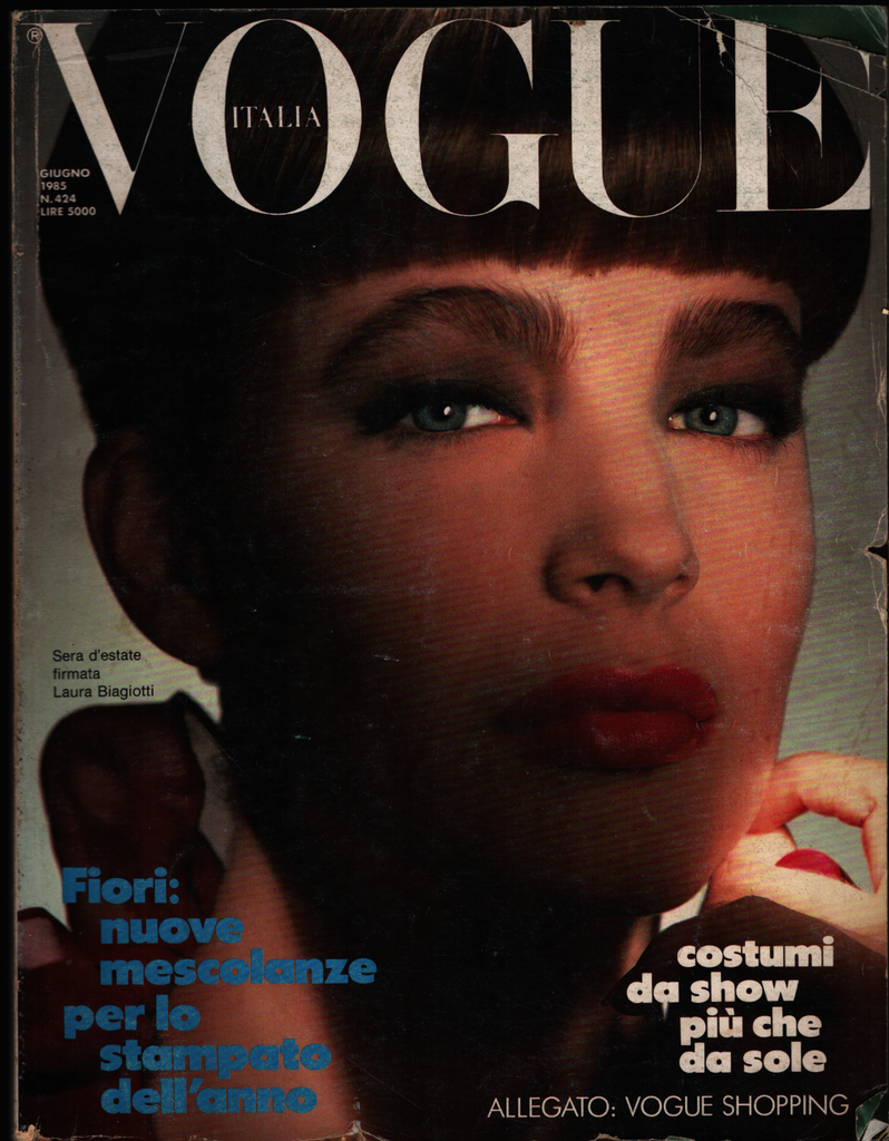 Vogue Italia Fashion Magazine June 1985 Laura Biagotti 022321ame
