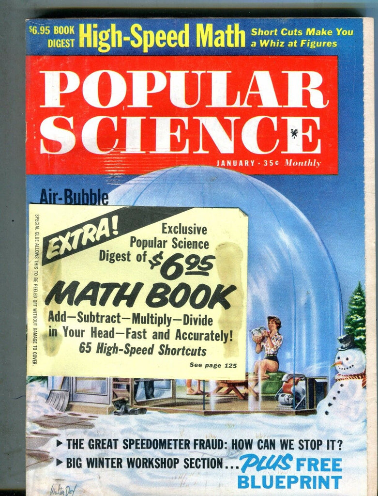 Popular Science Magazine January 1961 Air-Bubble Sun Port 062317nonjhe