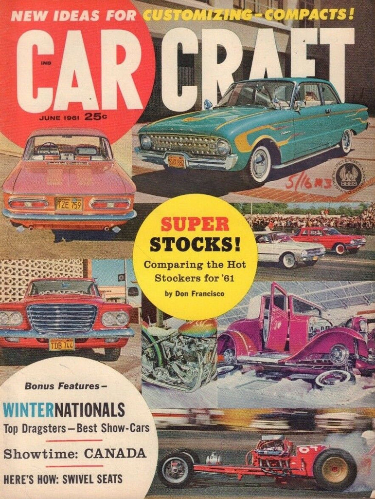 Car Craft June 1961 Bob Hardee Frank Faraone John Eddy 122218DBE