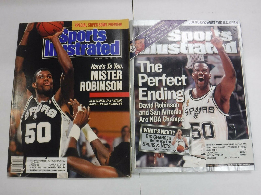 Sports Illustrated Magazine Lot Of 2 David Robinson EX w/ML's 092116jhe