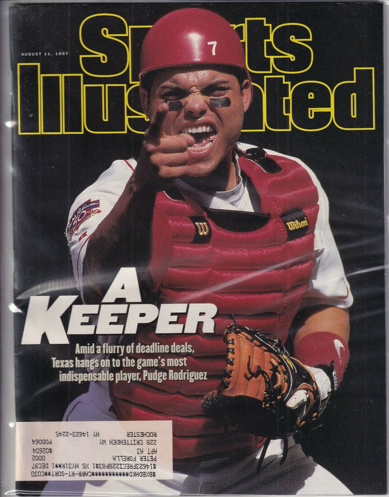 Sports Illustrated Pudge Rodriguez Is Indispensable August 11, 1997 091519nonr