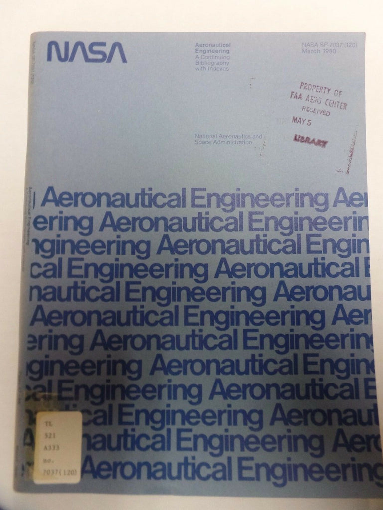 NASA March 1980 Aeronautical Engineering Supplement 120 EX-FAA 011317DBE2