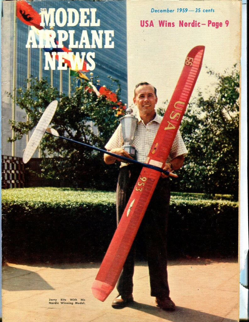 Model Airplane News Magazine December 1959 Jerry Ritz VG 040817nonjhe