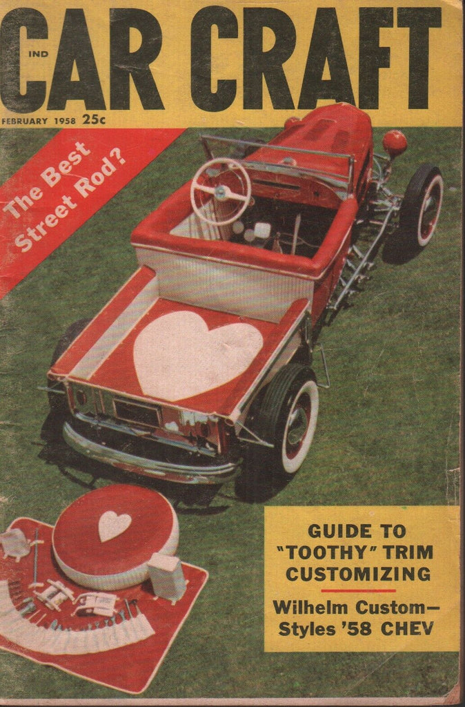 Car Craft Vintage Magazine February 1958 Wilhelm Custom 121518AME