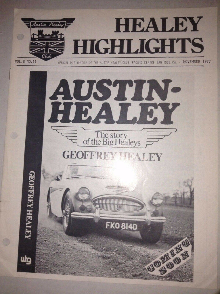 Healey Highlights Magazine Geoffrey Healey November 1977 040117NONRH