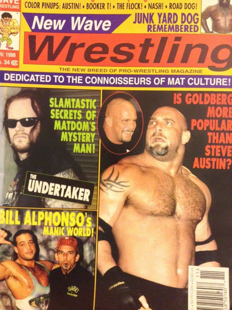 New Wave Wrestling Magazine Goldberg The Undertaker November 1998 041818nonrh