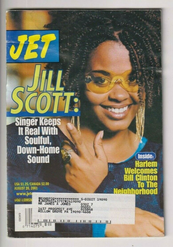 Jet Mag Jill Scott Bill Clinton August 20, 2001 112619nonr