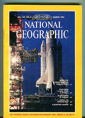 National Geographic Magazine March 1981 Space Shuttle EX 040516jhe