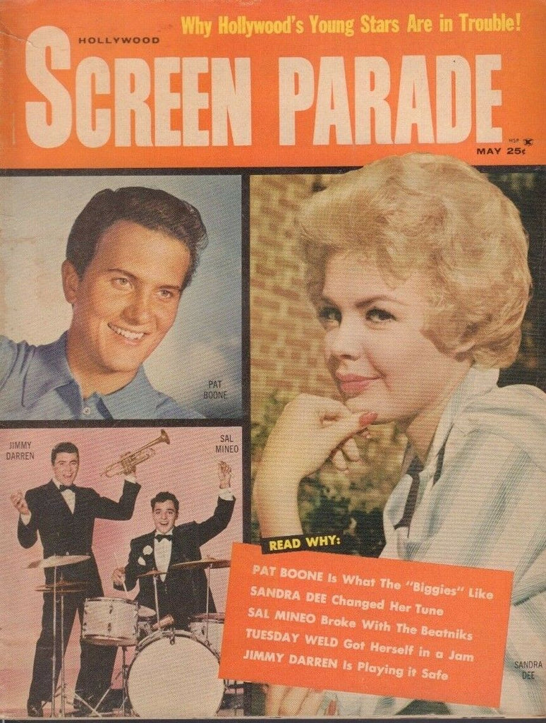 Modern Screen May 1960 Pat Boone Sandra Dee Jimmy Darren 013119DBE2