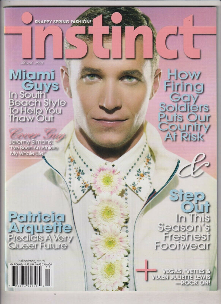 Instinct Gay Interest Jeremy Simons Patricia Arquette March 2005 030420nonr