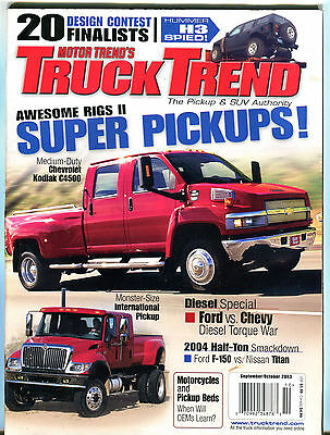 Motor Trend's Truck Trend September/October 2003 Pickups! EX 041516jhe