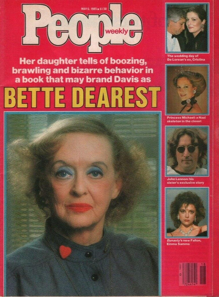 People Weekly May 6 1985 Bette Davis John Lennon Emma Samms 032119DBE