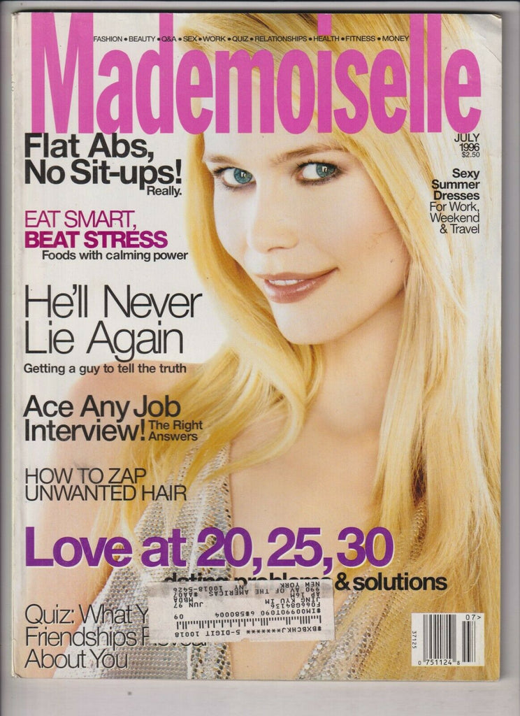 Mademoiselle Mag Claudia Schiffer & Job Interviews July 1996 022720nonr