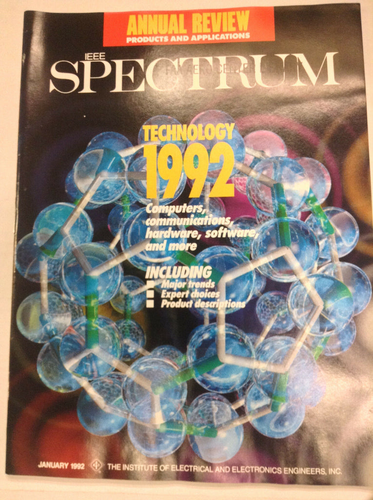 IEEE Spectrum Magazine Technology 1992 Computers January 1992 FAA 042617nonr