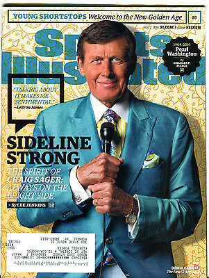 Sports Illustrated Magazine May 2 2016 Craig Sager EX 051016jhe