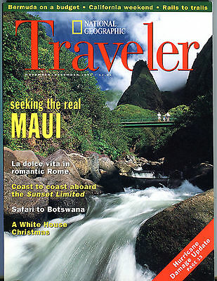 National Geograpic Traveler Magazine November/December 1995 EX 032116jhe