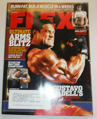 Flex Magazine Gustavo Badell Gina Aliotti November 2008 With ML 111914R