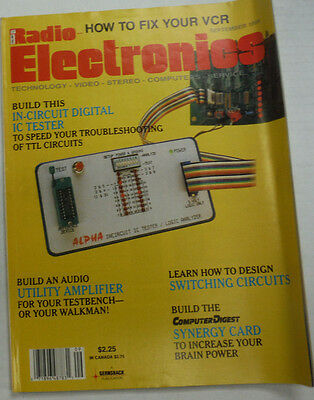 Radio Electronics Magazine Circuit Digital IC Tester September 1988 FAL 062315R