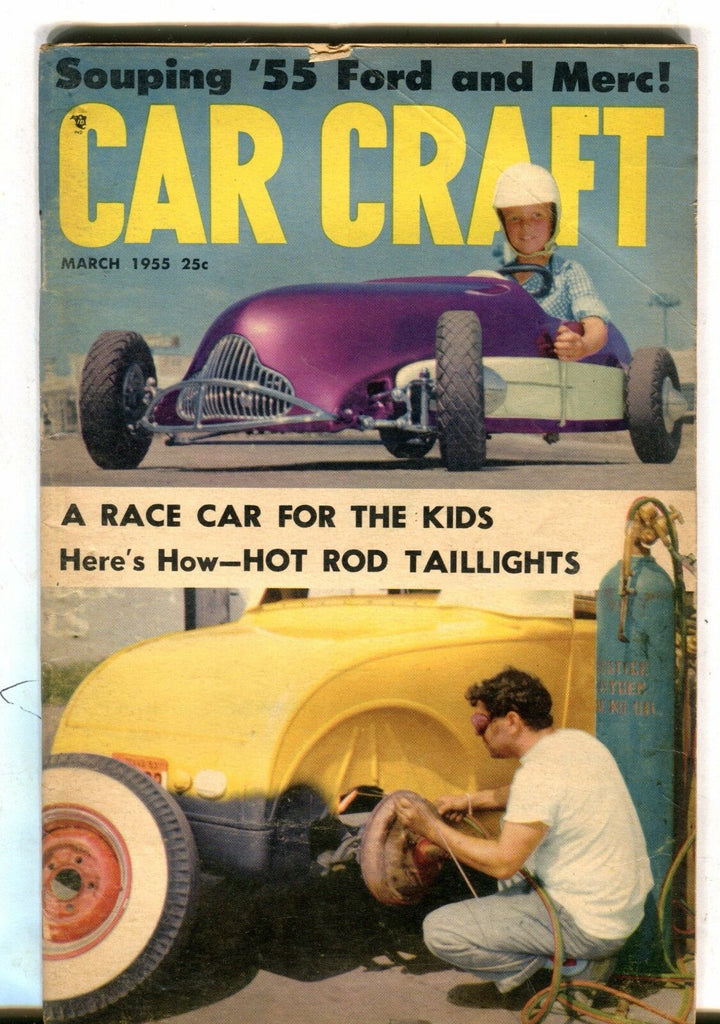 Car Craft Magazine March 1955 Hot Rod Taillights VG No ML 040717nonjhe