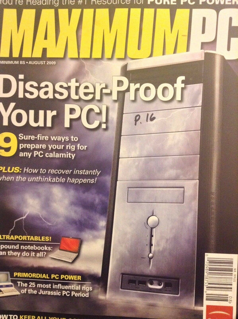 Maximum PC Magazine Disaster Proof Your PC August 2009 101217nonrh3