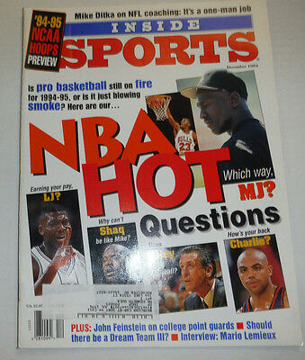 Inside Sports Magazine Michael Jordan & Shaq December 1994 121714R