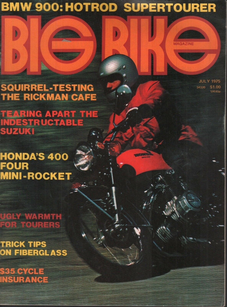 Big Bike July 1975 BMW 900 Vintage Motorcycle Magazine 121518AME