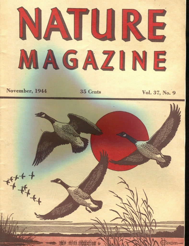 Nature Magazine November 1944 Geese EX w/ML On Back 012017jhe