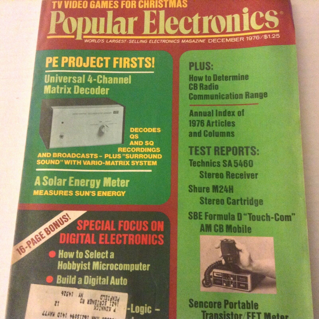 Popular Electronics Magazine Universal Matrix Decoder December 1976 071917nonrh