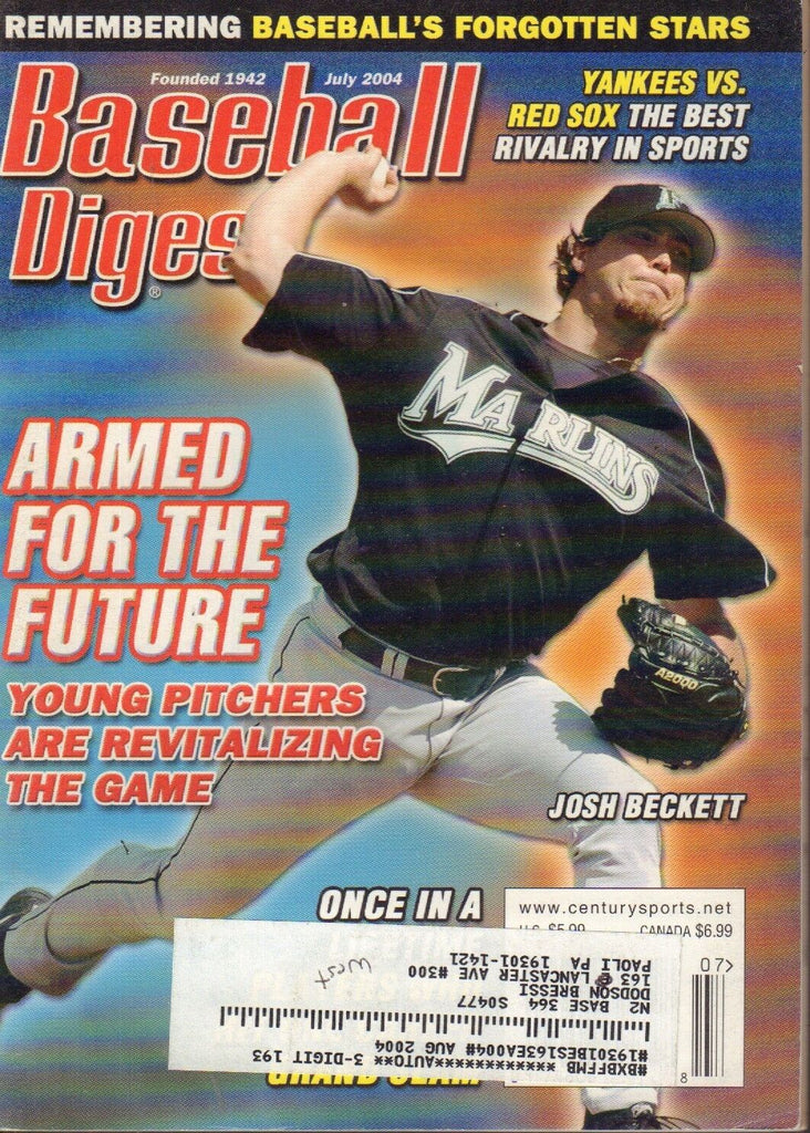 Baseball Digest Magazine July 2004 Josh Beckett 082617nonjhe