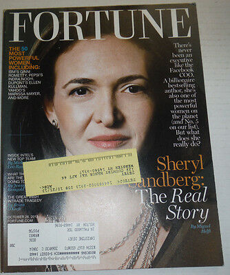 Fortune Magazine Sheryl Sandberg October 2013 122914R