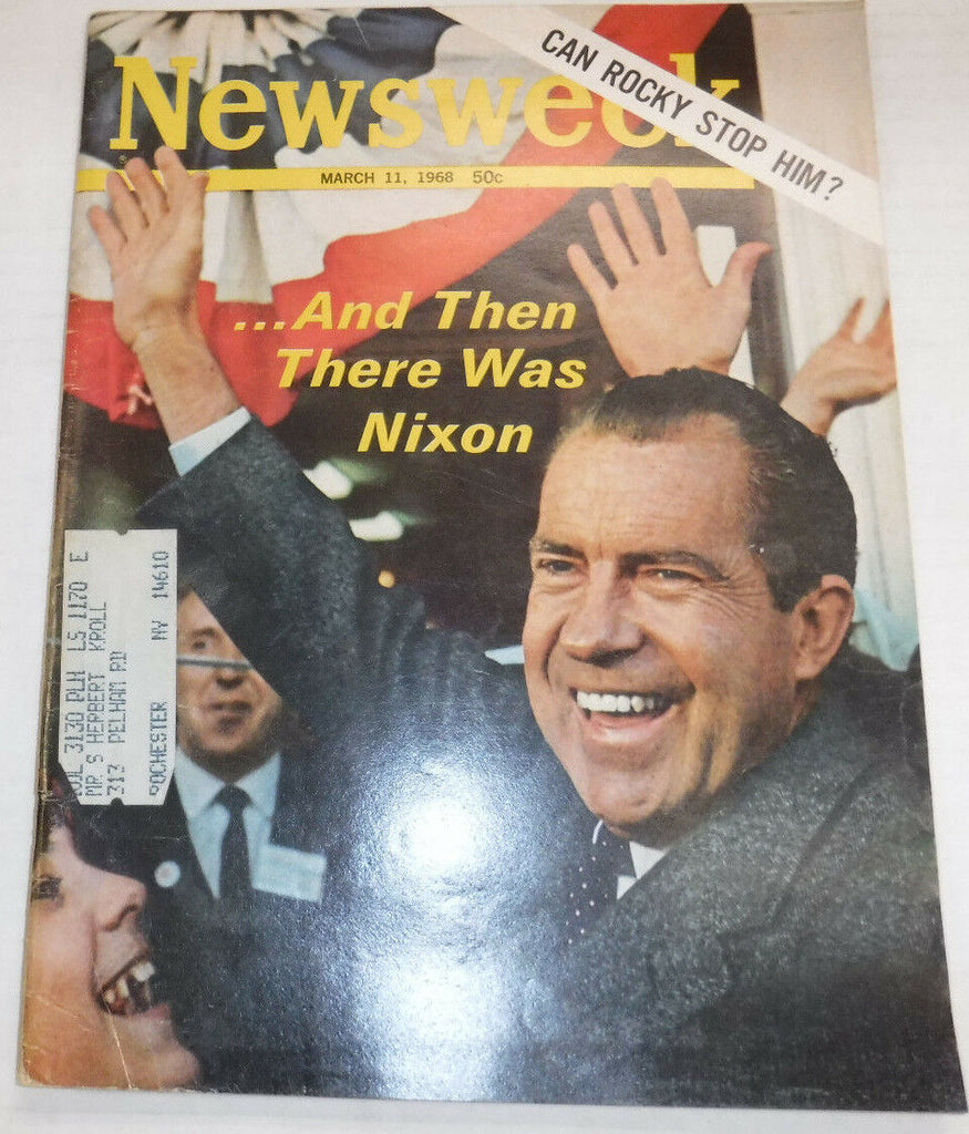 Newsweek Magazine Richard Nixon Can Rocky Win March 11, 1968 101816R
