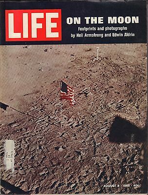 Life August 8 1969 On the moon, Neil Armstrong, Edwin Aldrin w/ML VG 021916DBE2