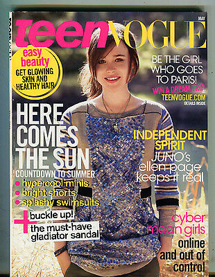 Teen Vogue Magazine May 2008 Ellen Page EX 071216jhe