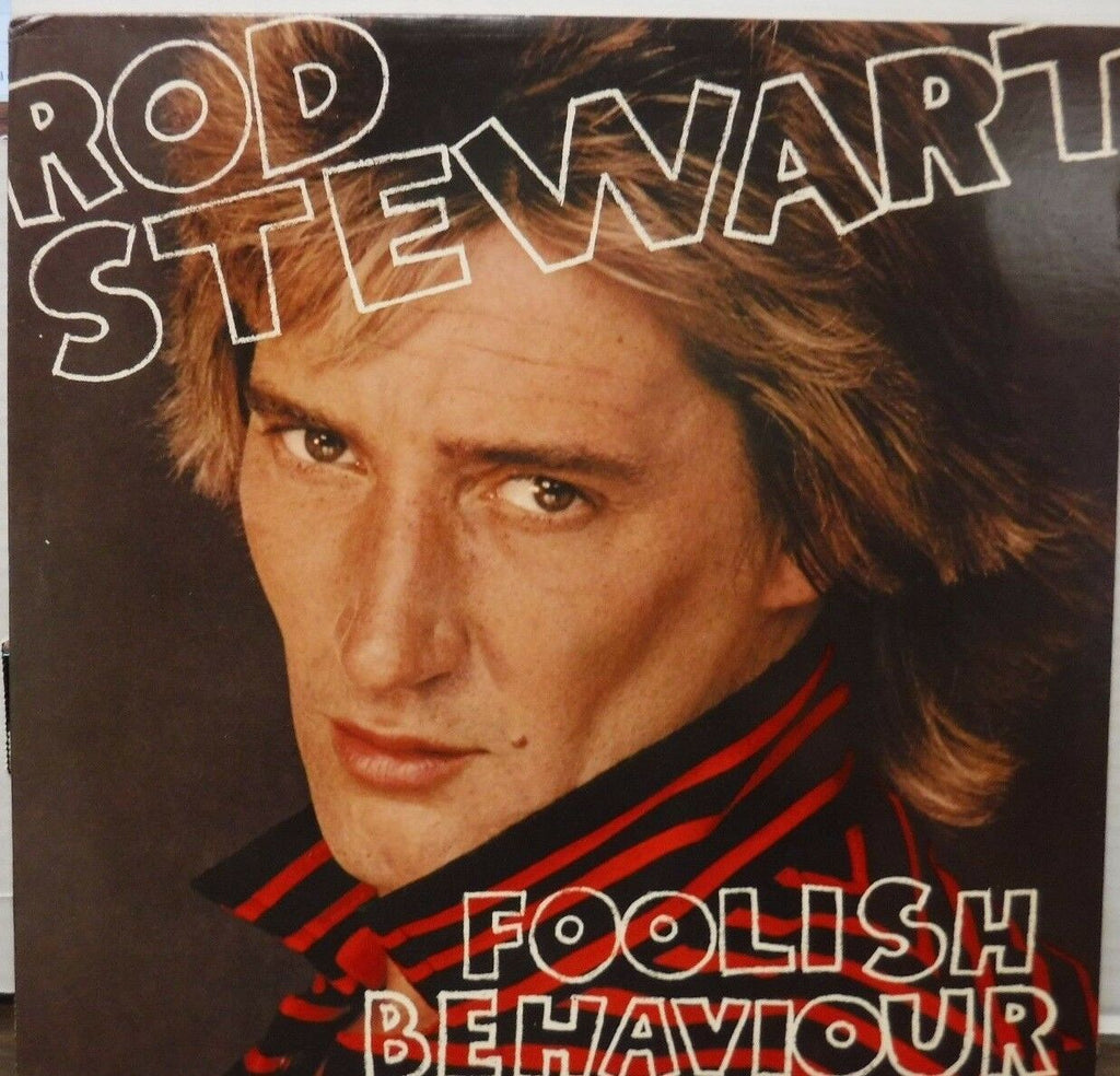 Rod Stewart Foolish Behavior with orig. poster 33RPM #3485 012117LLE