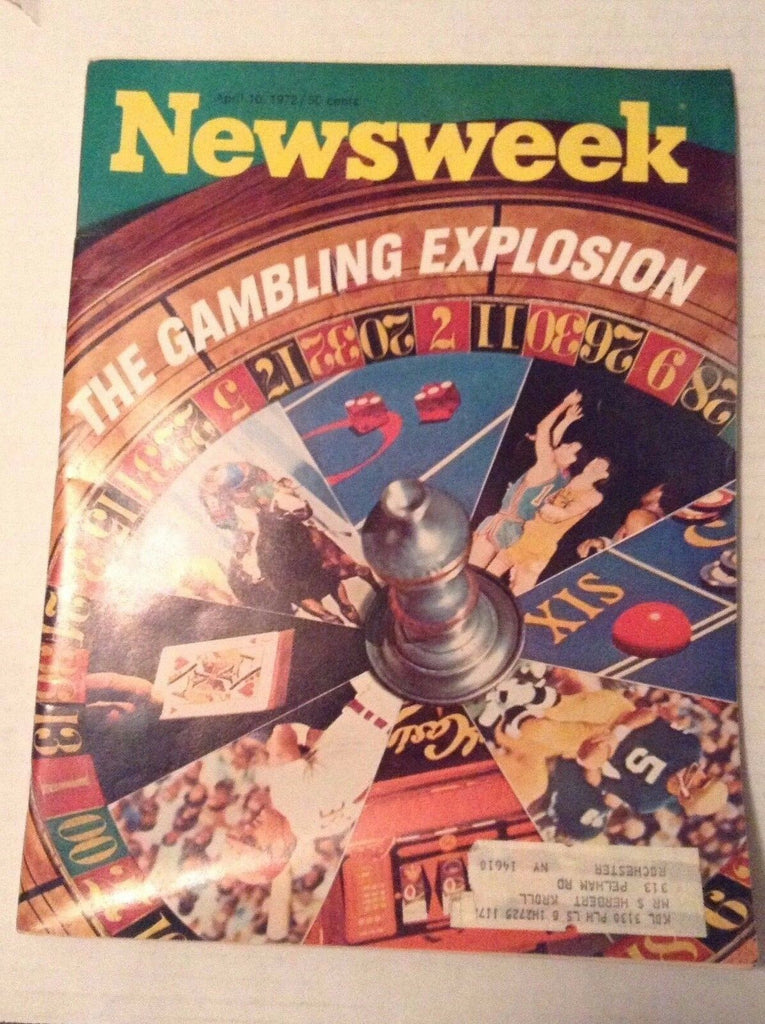 Newsweek Magazine The Gambling Explosion April 10, 1972 101216R2