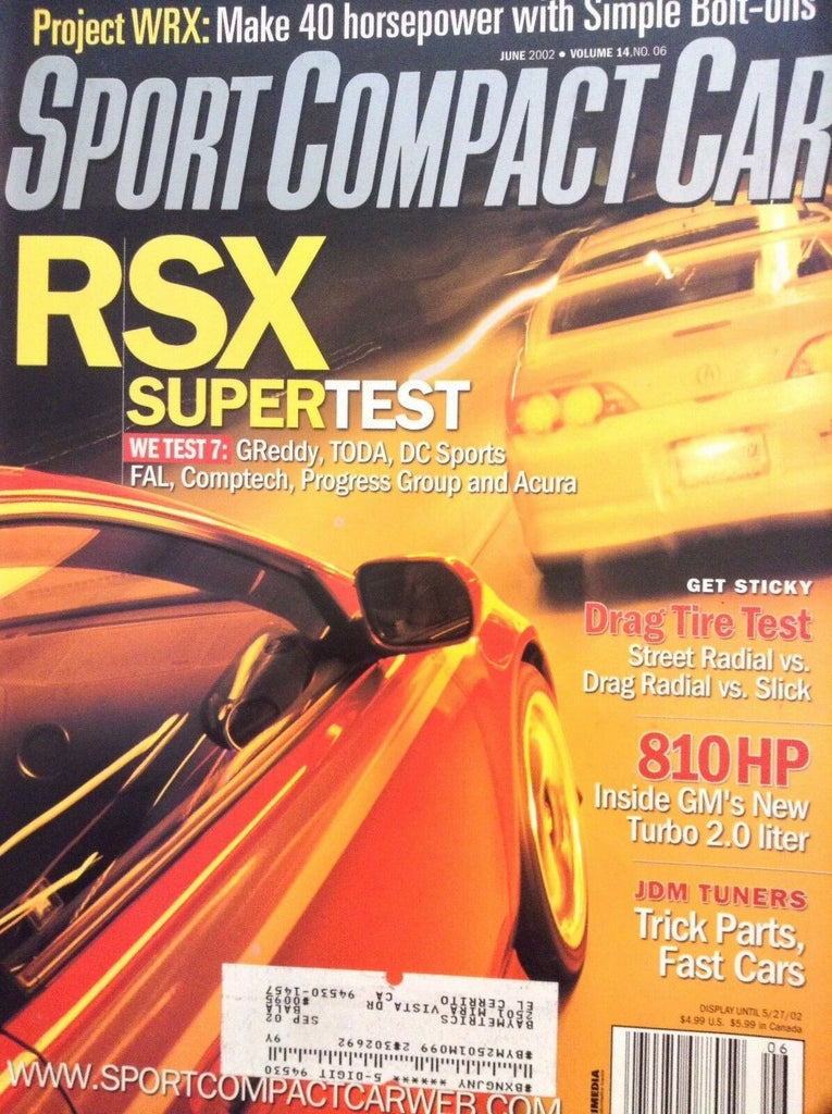 Sport Compact Car Magazine RSX Super Test GReddy June 2002 020718nonrh