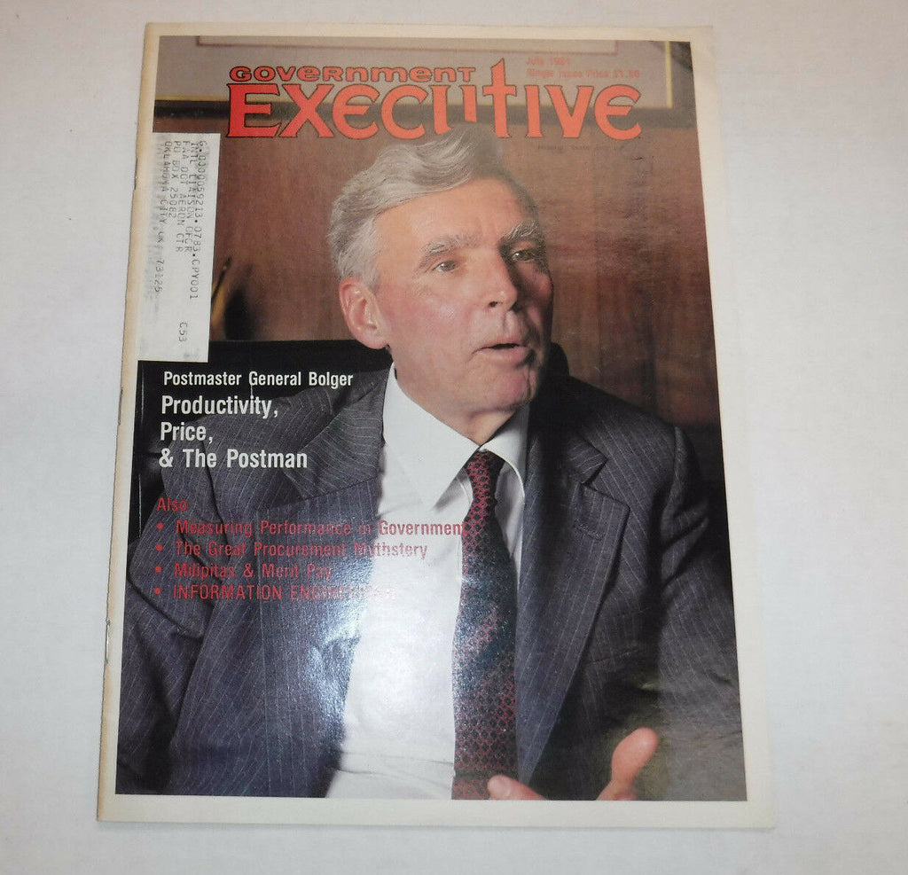 Government Executive Magazine General Bolger July 1981 FAA 110216R