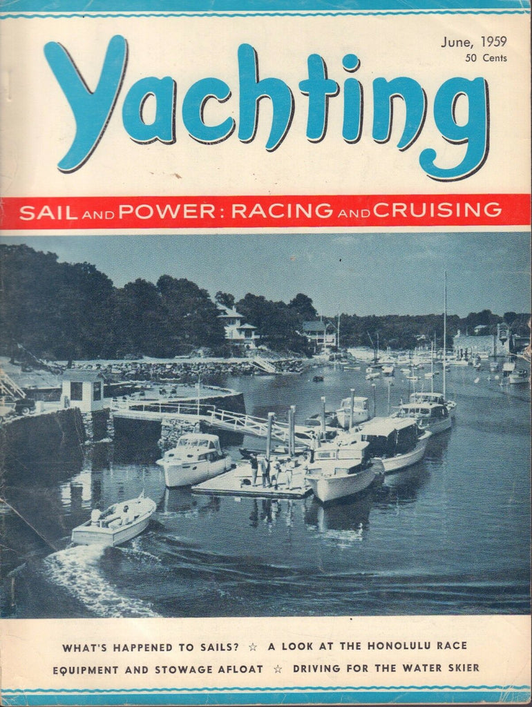 Yachting June 1959 Honolulu Race, Water Skier 041717nonDBE2