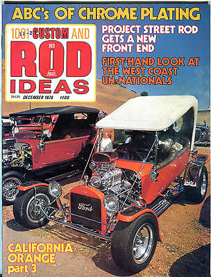 1001 Custom & Rod Ideas Magazine December 1976 California Orange EX 081516jhe