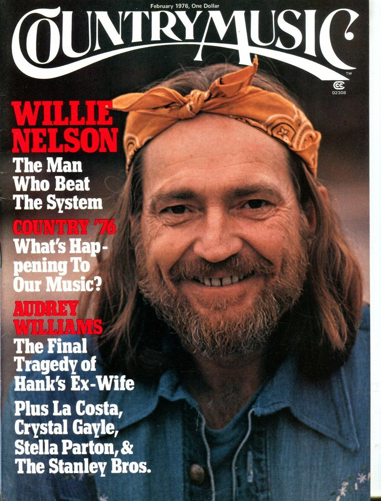 Country Music Magazine February 1976 Willie Nelson EX No ML 050717nonjhe