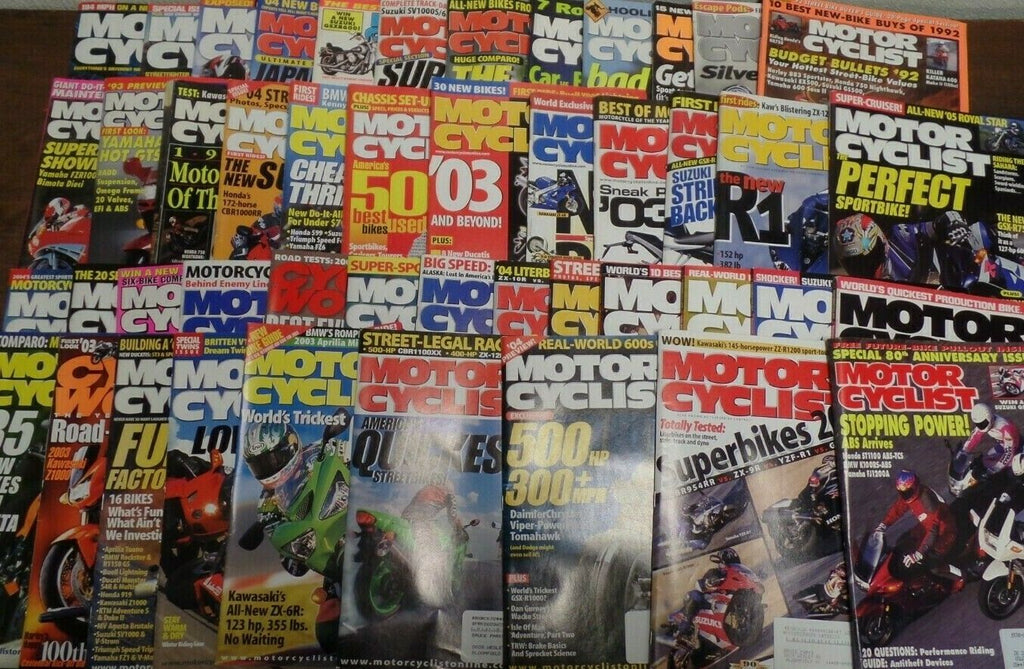 Motorcyclist Magazine Lot of 53 Issues Early 2000's Awesome Adverts 030819AML2