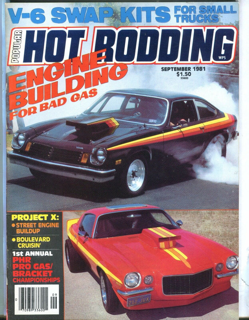 Popular Hot Rodding Magazine September 1981 V-6 Swap Kits EX No ML 031017nonjhe