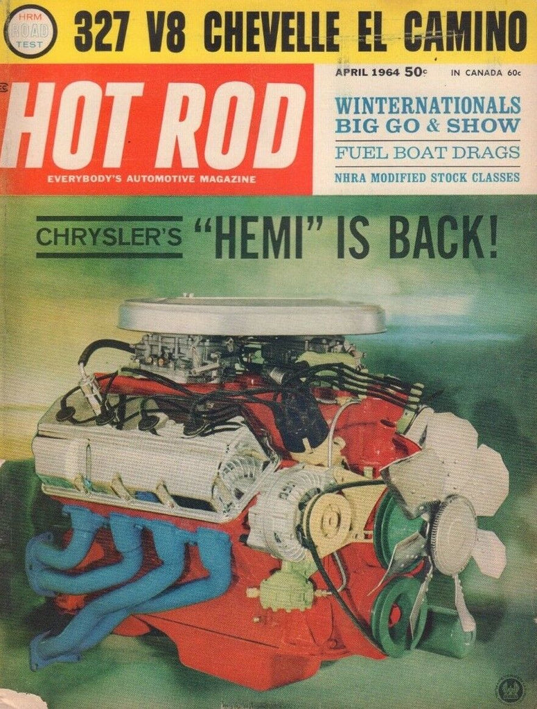 Hot Rod April 1964 Jack Hart dale Naef Hemi Chambered V8 122218DBE