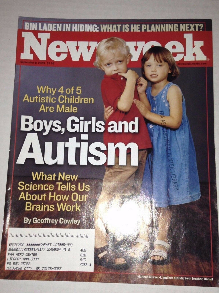 Newsweek Magazine Children With Autism September 8, 2003 FAA 030217NONRH