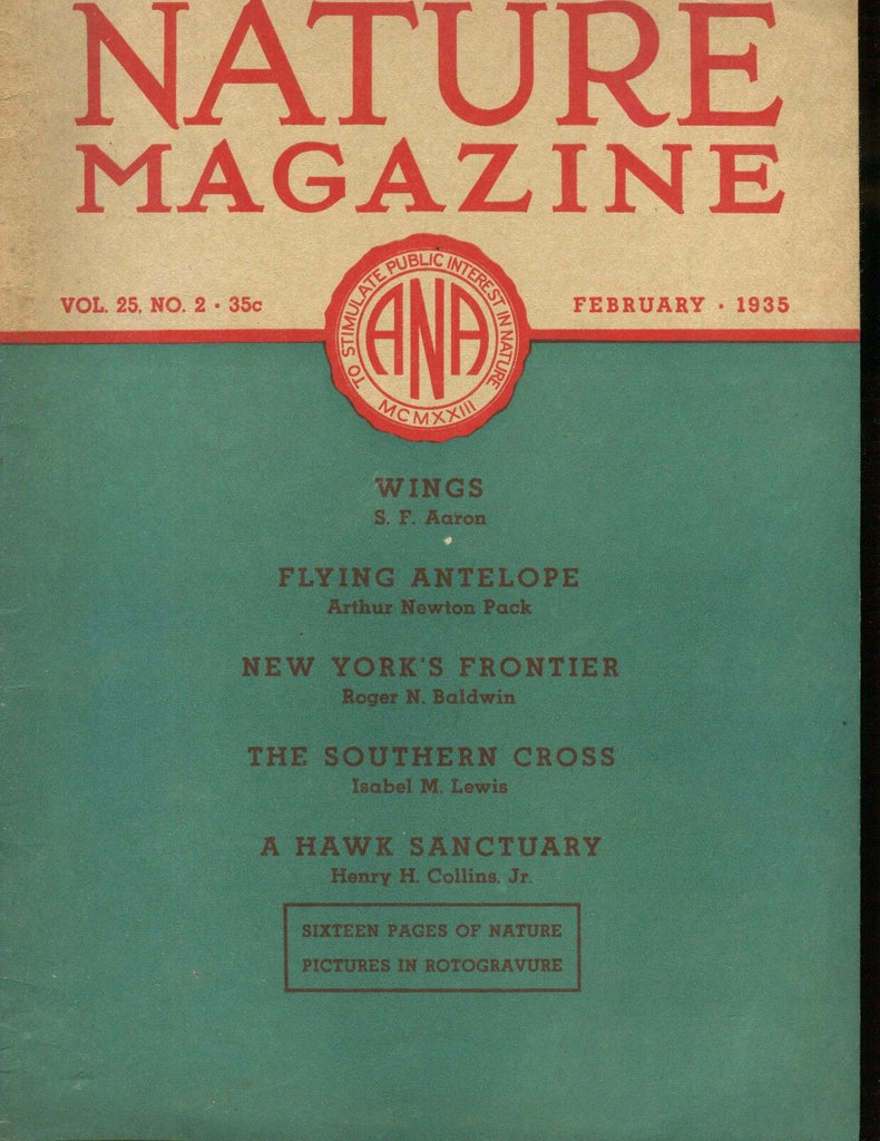 Nature Magazine February 1935 Wings VG No ML 020617jhe