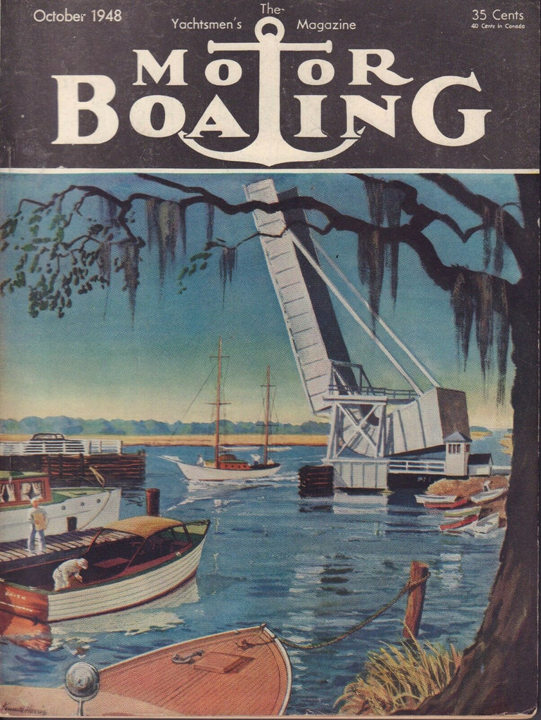 Motor Boating October 1948 Bermuda To New York, U.S.P.S. 032417nonDBE
