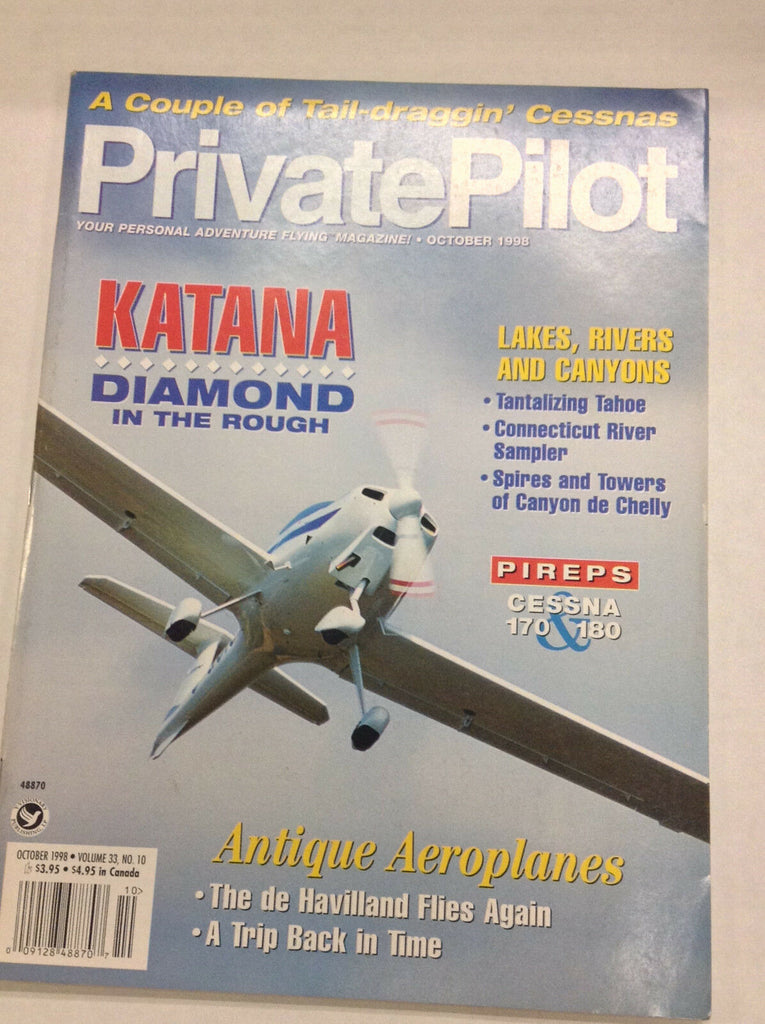 Private Pilot Magazine Katana Cessna 170 & 180 October 1998 062617nonr