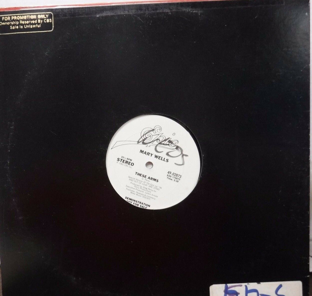Mary Wells 33RPM These Arms DEMO 49-02873 121816LLE