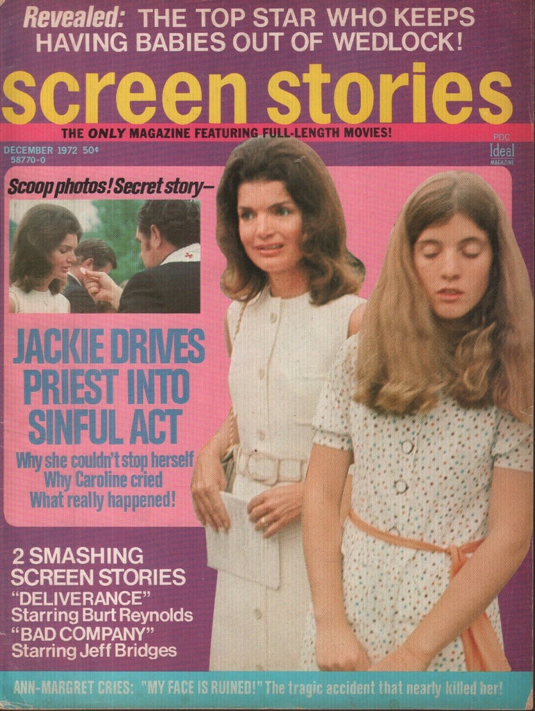 Screen Stories December 1972 Jackie Kennedy Onassis Caroline 070119AME