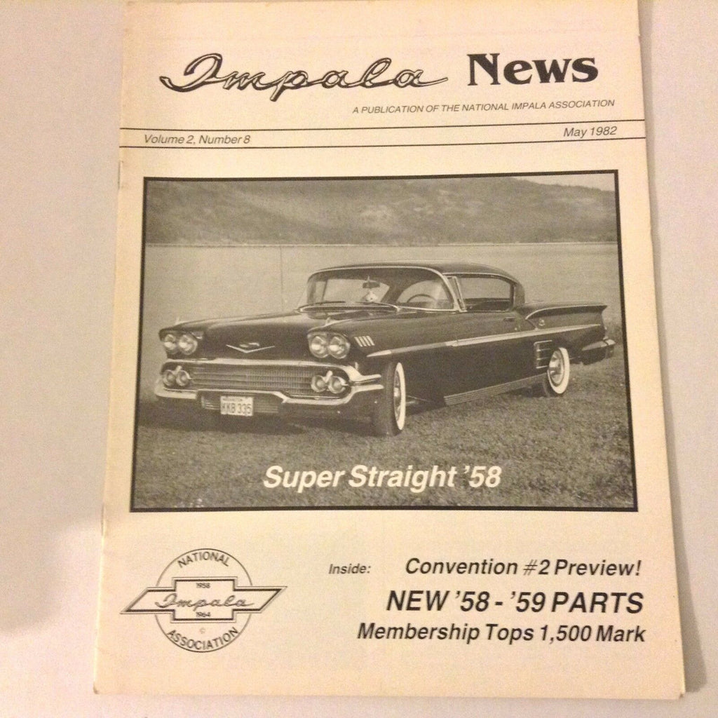 Impala News Magazine Super Straight '58 May 1982 052117nonrh